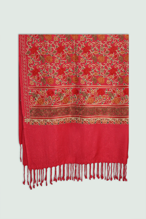 Odhni Floral Motif - Embroidered - Multi color | Stoles & Shawls - Mojopanda Organic Store
