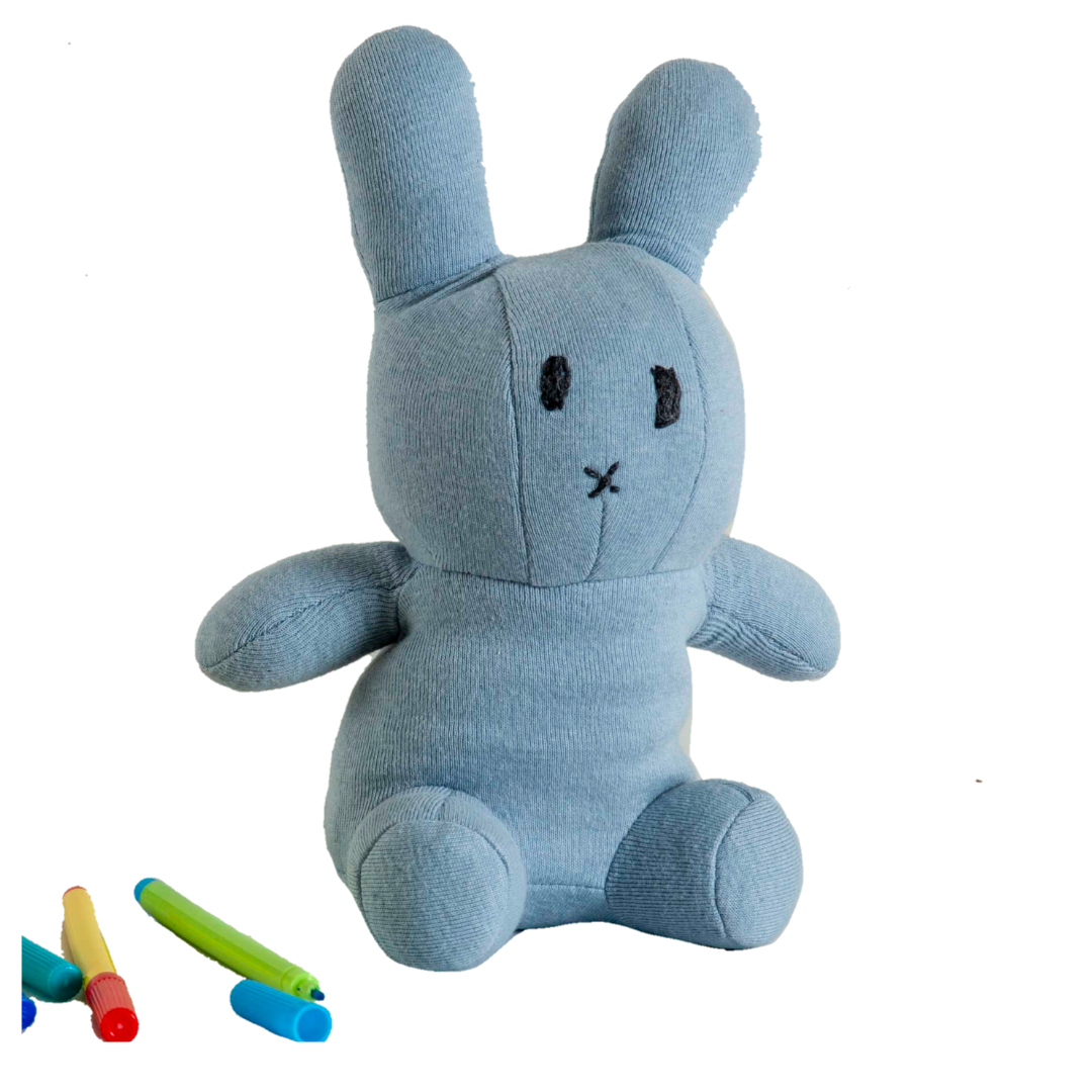 Rabbit soft toy/Made In India / Plush / Soft Toy | 100% Premium Cotton - Mojopanda Organic Store