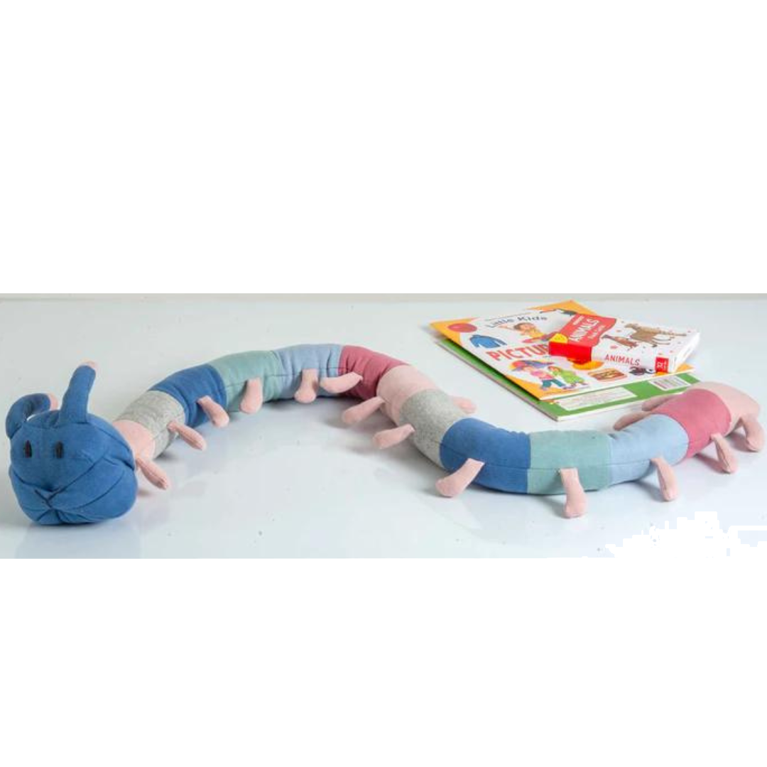 Snake Knitted Multicolor Stuffed/Plush/Soft Toy | 100% Premium Cotton - Mojopanda Organic Store