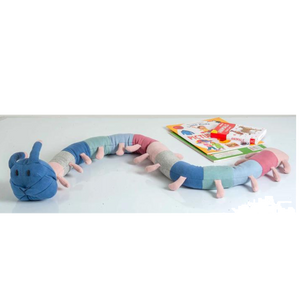 Snake Knitted Multicolor Stuffed/Plush/Soft Toy | 100% Premium Cotton - Mojopanda Organic Store