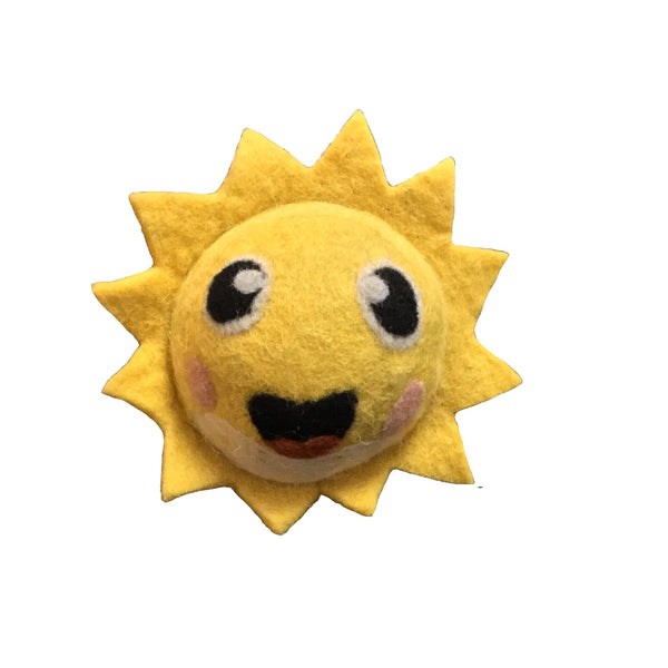 Dog Toy - Sun Motif  I Wool Felt | Pet Toy