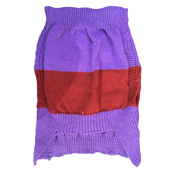 Dog Sweaters  Red, Pink  & Blue | 100% Wool | Pet Sweater