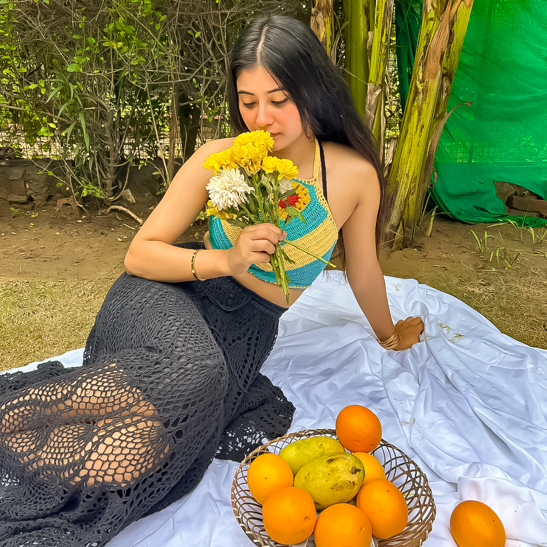 Morvan Crochet Skirt – Handcrafted, Eco-Friendly Summer Elegance for Women - Mojopanda Organic  Store