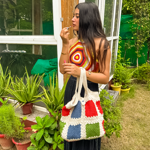 Rosie Tote Bag – Eco-Friendly, Handcrafted Crochet Elegance for Women - Mojopanda Organic  Store