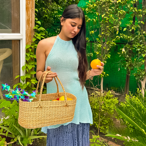 Lorna Crochet Top – Eco-Friendly Handknitted Summer Essential for Women - Mojopanda Organic  Store
