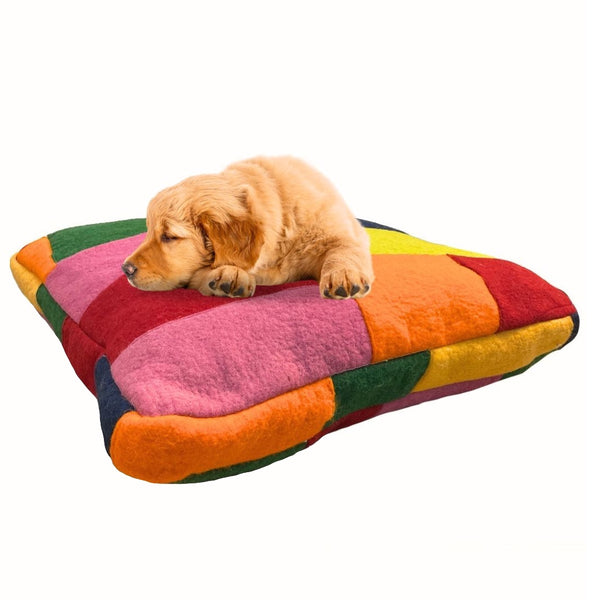 DOG BEDDING | Rectangle | 100 % Wool felt  | Pet Bed