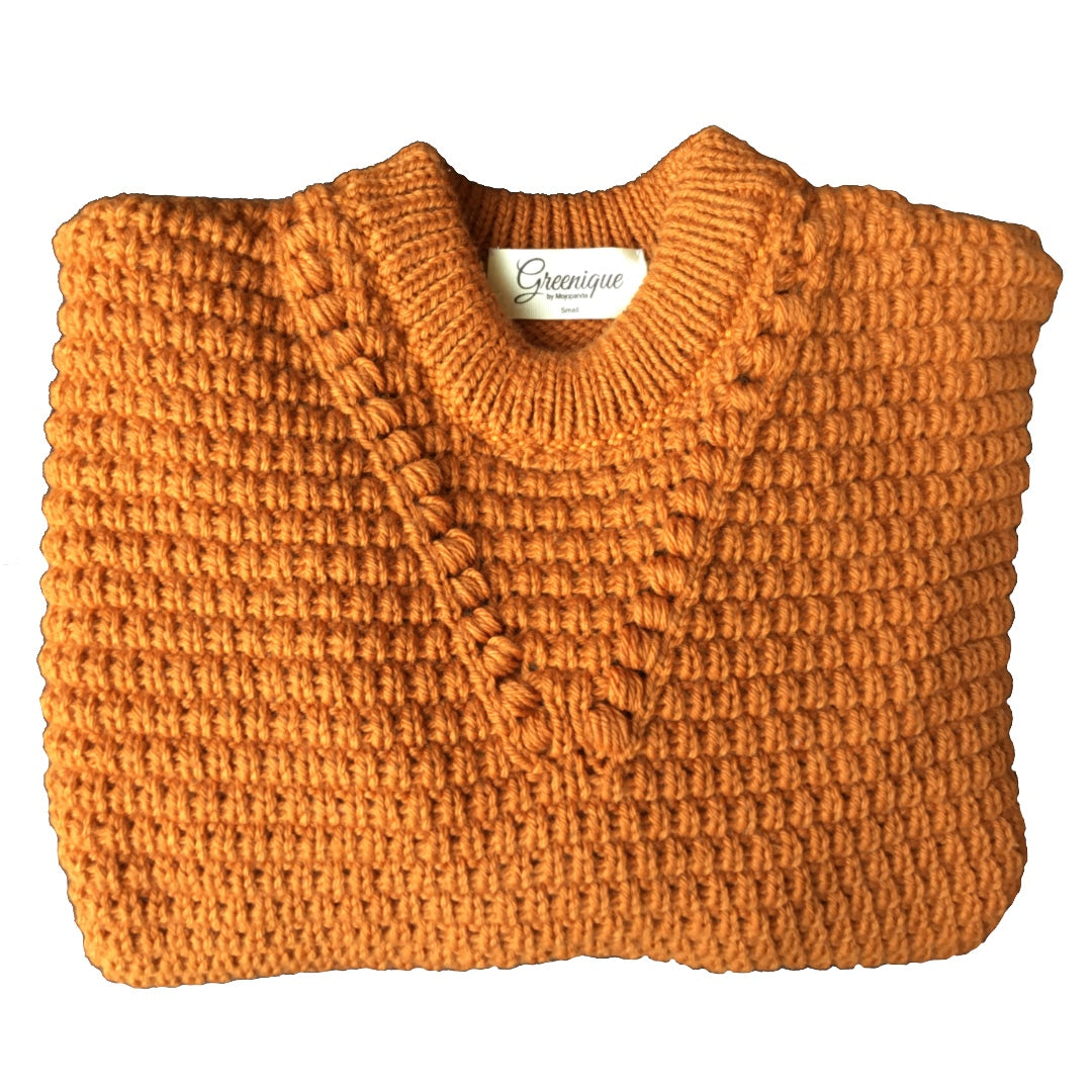 Organic Wool  |  Pullover |  Sepia Skin - Mojopanda Organic  Store