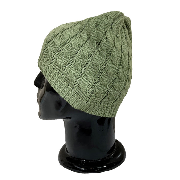 Wool Cap | Unisex | 100% Wool |Leafy Green