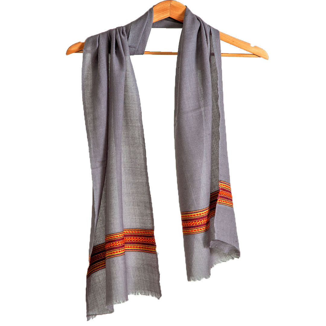 Woolen Mufflers |Beige & Multi | 35x200CM | - Mojopanda Organic  Store