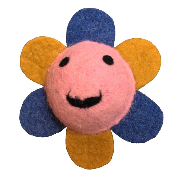 Dog Toy - Flower shape  I 100%  Wool Felt | Pet Toy