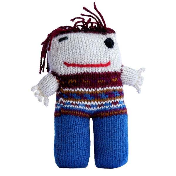 Knitted Punk Toy  :-The Hand Knitted Stuffed/Plush/Soft Toy | 100% Organic | Health-pro