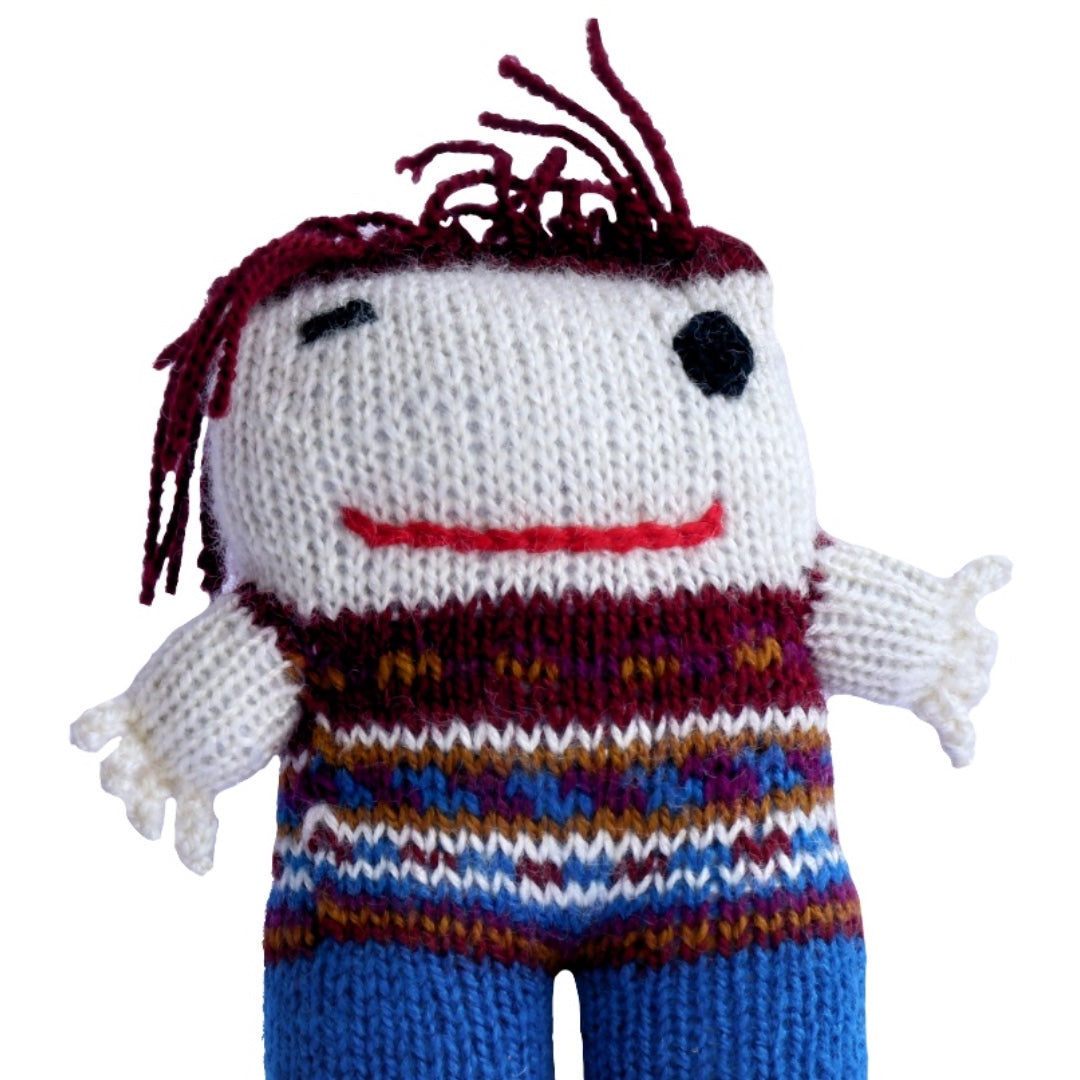 Knitted Punk Toy  :-The Hand Knitted Stuffed/Plush/Soft Toy | 100% Organic | Health-pro - Mojopanda Organic  Store