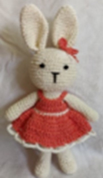 Bunny Rabbit  Crochet Stuffed/Plush/Soft Toy | 100% Organic | Health-Pro