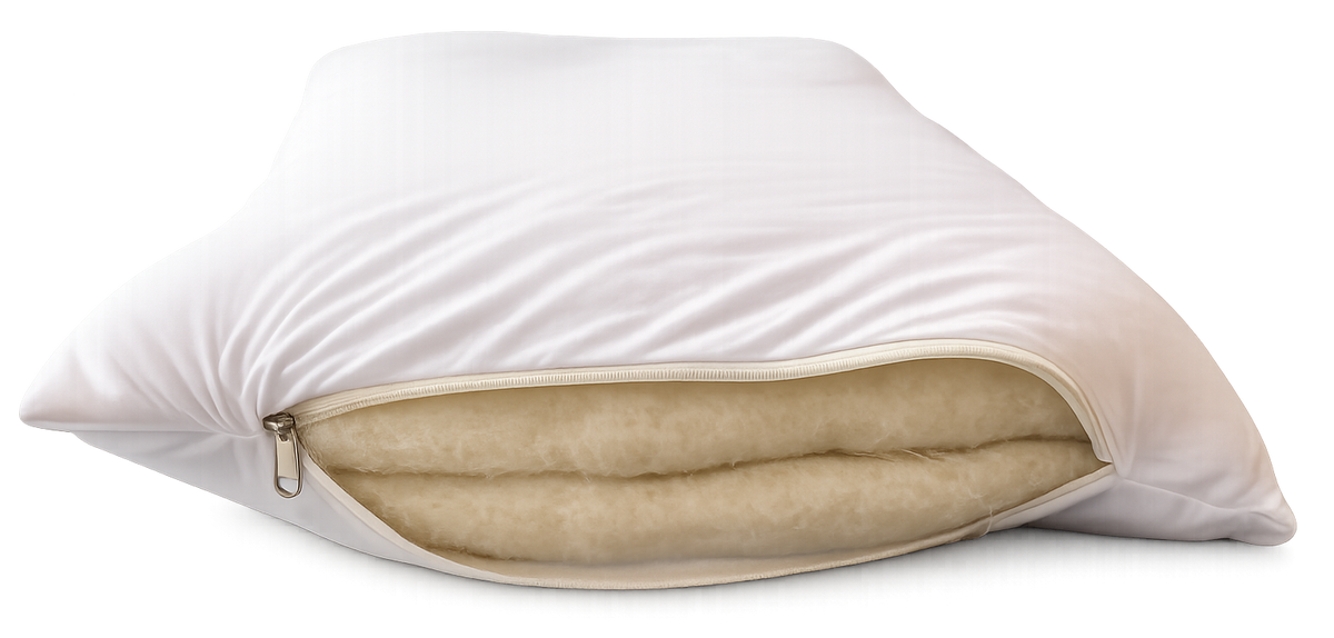 Pillow Organic Wool - Classic Calm -  4  Layer - Mojopanda Organic  Store