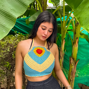 Ailsa Top – Handknitted Eco-Friendly Crochet Top for Women | Timeless Design - Mojopanda Organic  Store