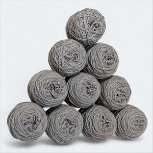 Bio Indlana Organic Wool Hand Knitting Yarn 4/8 NM Ultimate Gray - Mojopanda Organic  Store