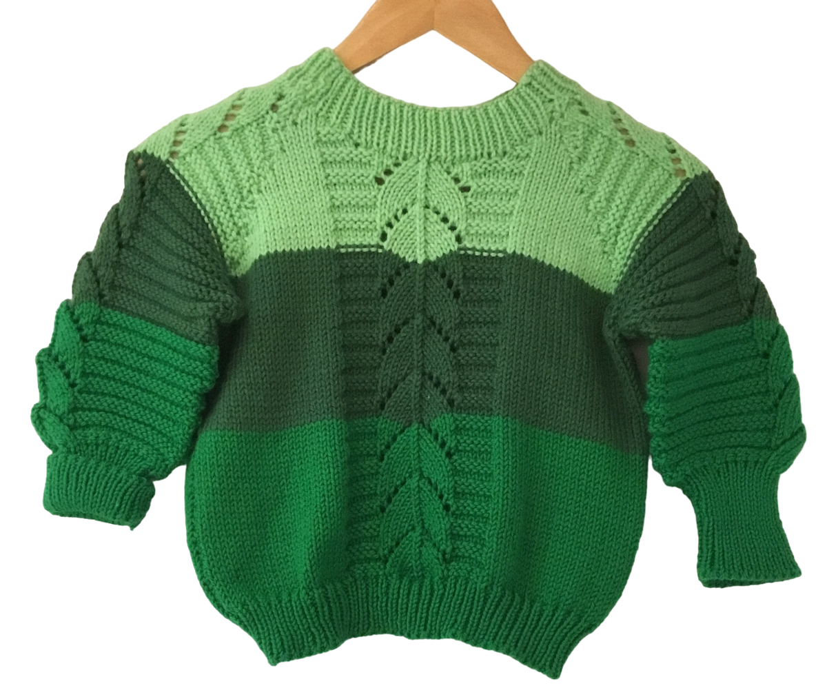Organic Wool | Pullover | Multi Color | Size  - 3 Year | - Mojopanda Organic  Store