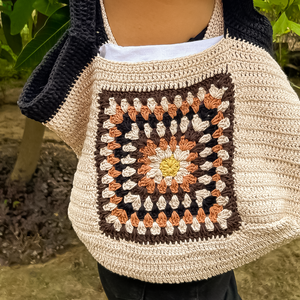Ivy Handknitted Tote Bag – Eco-Friendly, Minimal, Classic Summer Bag - Mojopanda Organic  Store