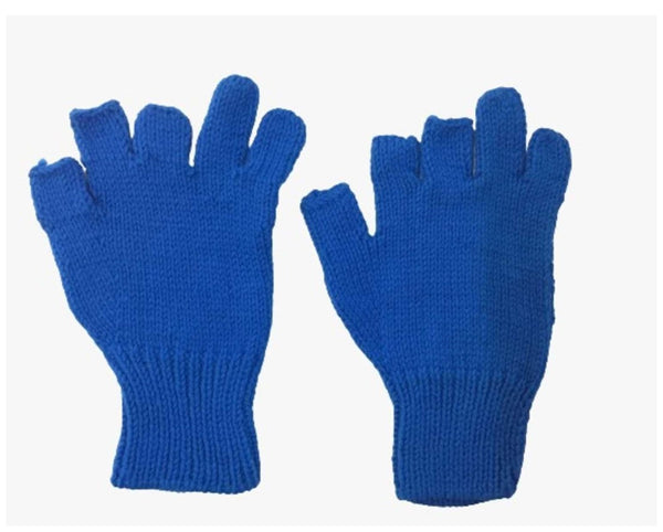 Woolen Gloves | 100 % Organic  Wool | Blue