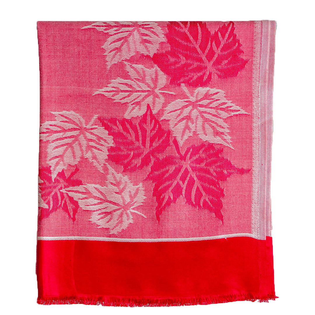 Woolen Stoles & Shawls | Pink &  White | 70x200 CM | - Mojopanda Organic  Store