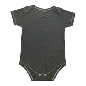 Organic Cotton Romper for infant Black color - Mojopanda Organic  Store