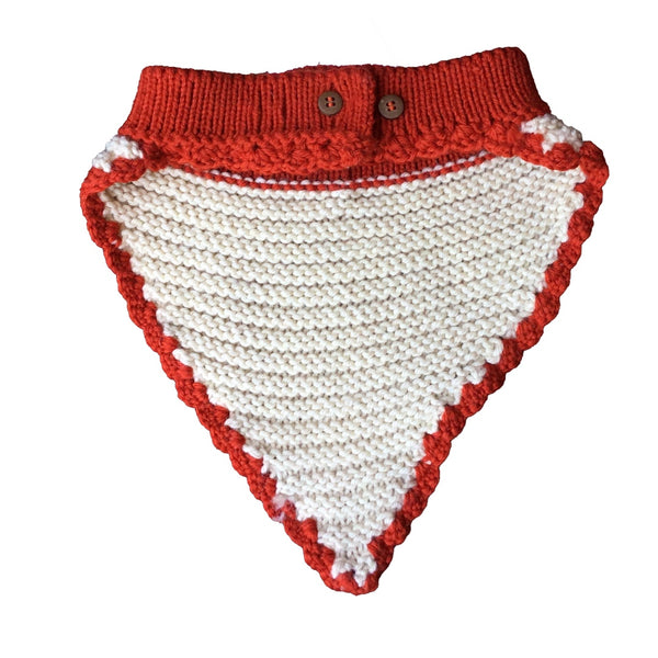 Pet bandana with crochet button