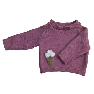 Organic Wool |  Pullover | Nimbus | Size- 1 month - Mojopanda Organic  Store