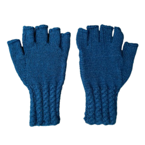 Wool Gloves | 100 % Organic  Wool |  Dark Blue