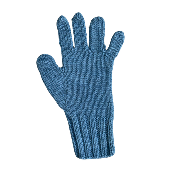 Wool Gloves | 100 % Organic  Wool | Chambray