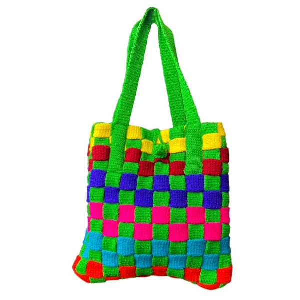 Tote Bag | Hand Knit | Multi Color