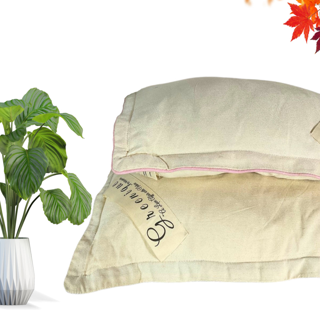 Eri Silk Pillow with Wool Infill - Mojopanda Organic  Store