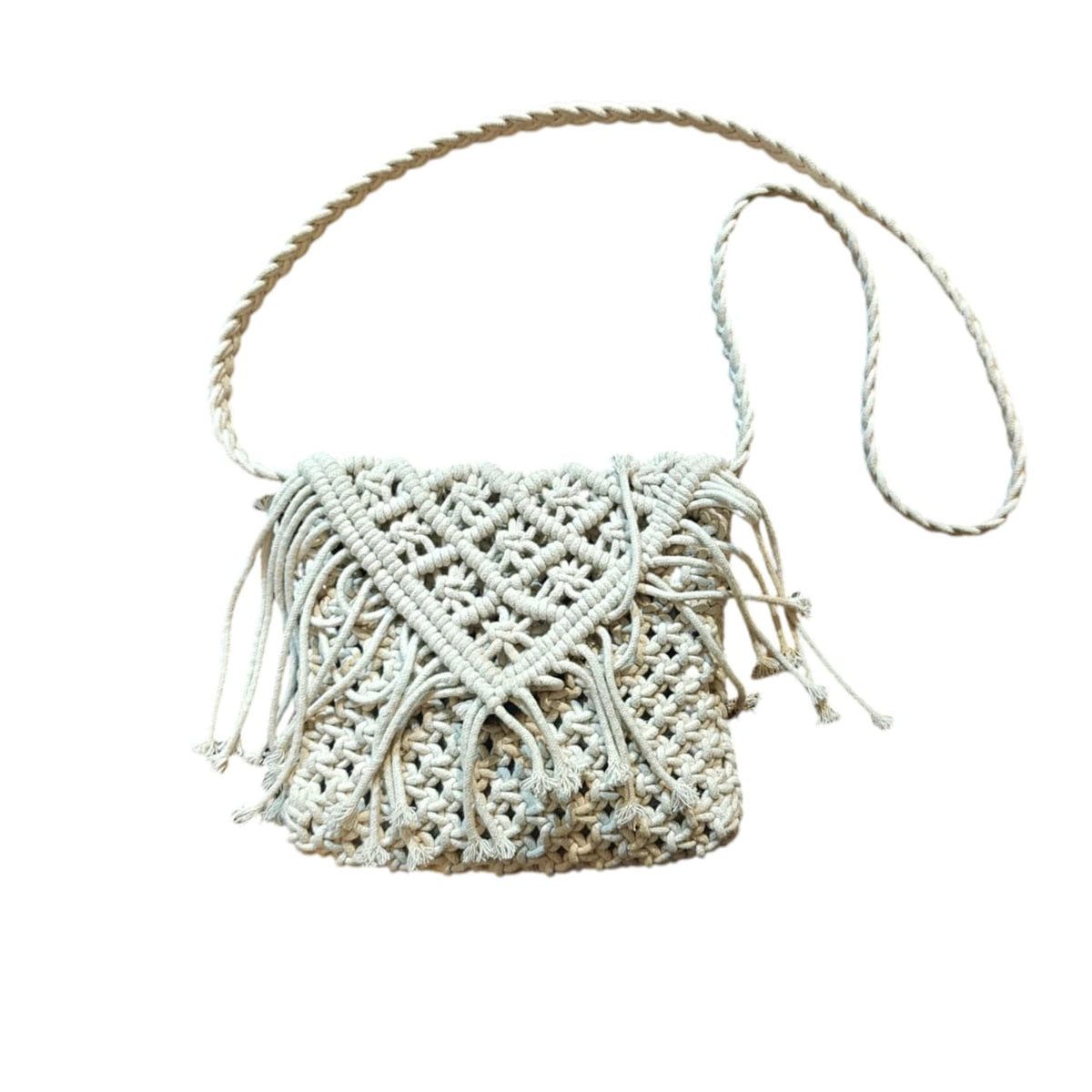 Macrame  Cotton Sling bag - Mojopanda Organic  Store