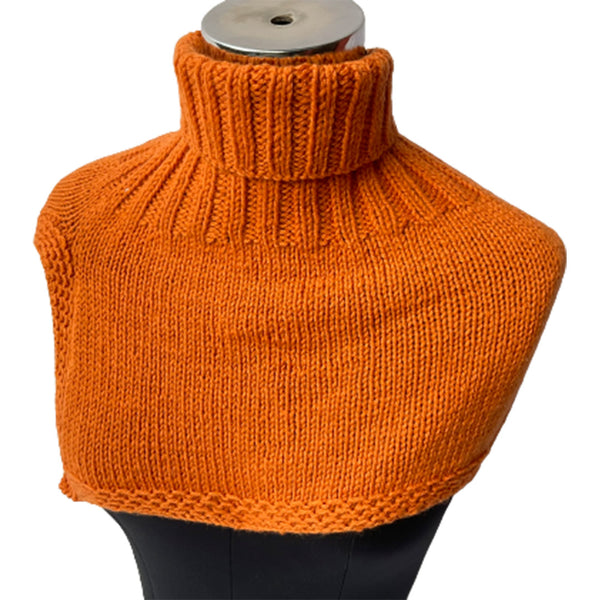 Neck Warmers & Mufflers | Orange| 100% Organic Wool | For Men & Women