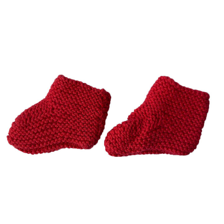 Baby Knitted shoes | Color Orange | Size Length - 9cm Width - 14 cm 