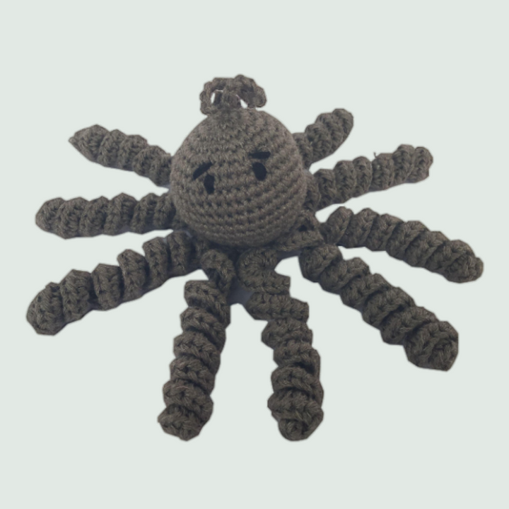 Billy The Octopus Crochet Stuffed/Plush/Soft Toy - Front View