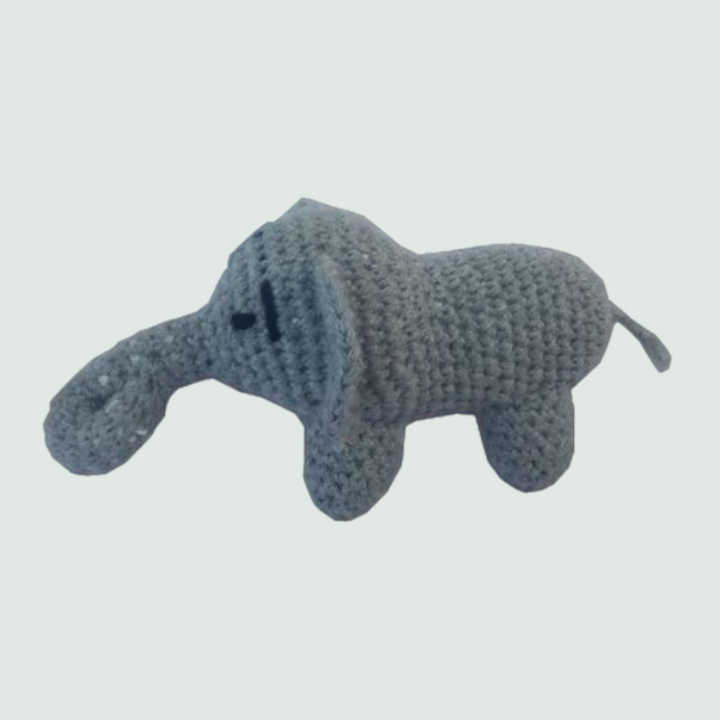 Elephant Crochet Stuffed/Plush/Soft Toy - Side View