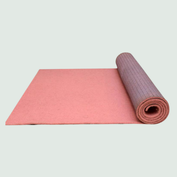 Yoga Mat with Latex Coating - Front View