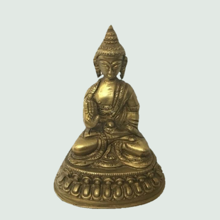 Lord Buddha - Brass - Front View