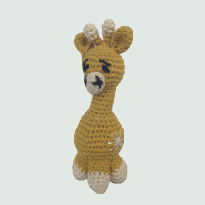 Ollie The Giraffe Crochet Stuffed/Plush/Soft Toy  - Front View