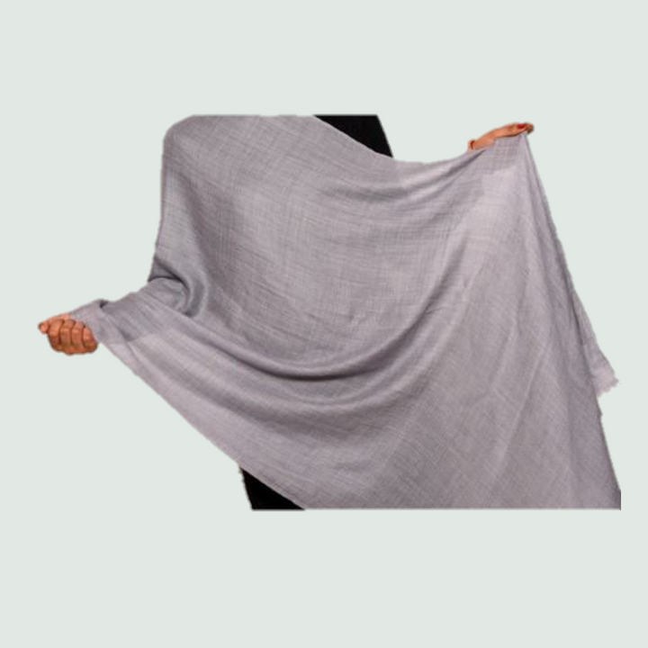 Dolphin Grey Stole/Shawl - Front View