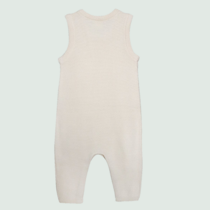 Ivory Baby Romper - Front View