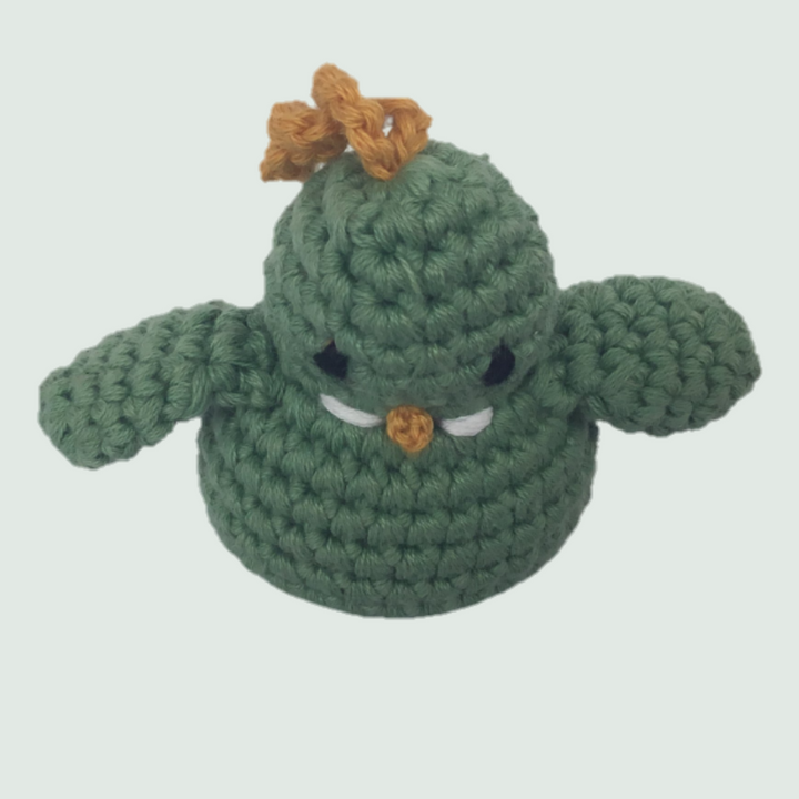 Green Chick Crochet Stuffed/Plush/Soft Toy - Front View