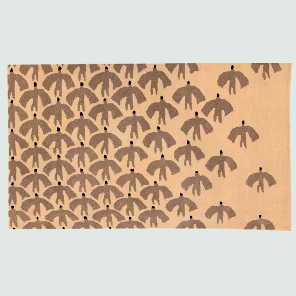 Flying Birds Hand-Tufted Carpet - Front View