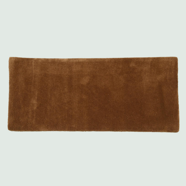 Caramel Brown Hand-Tufted Carpet - Front View
