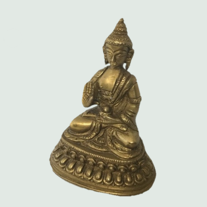 Lord Buddha - Brass - Side View