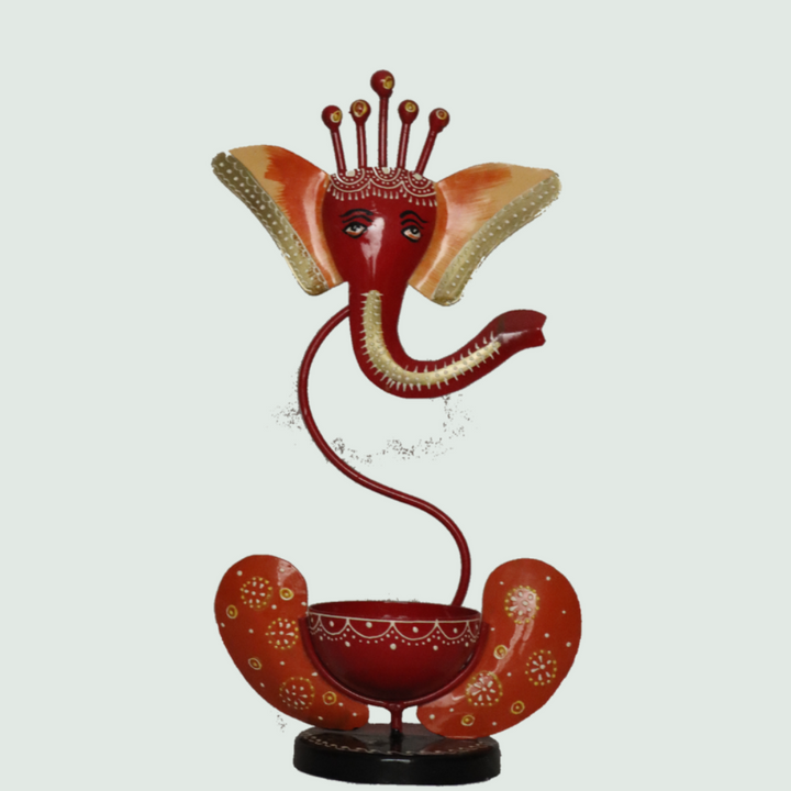 Ganesha T-Light Lamp - Front View