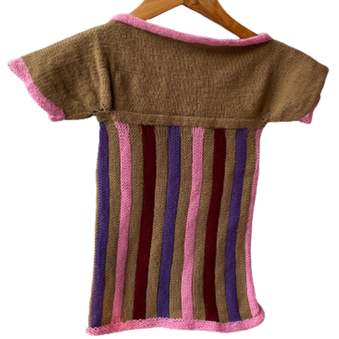 Frock Multi  | For Baby Girl | 100% Organic Wool - Mojopanda Organic  Store