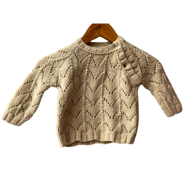 Organic Wool Pullover |  Ivory |