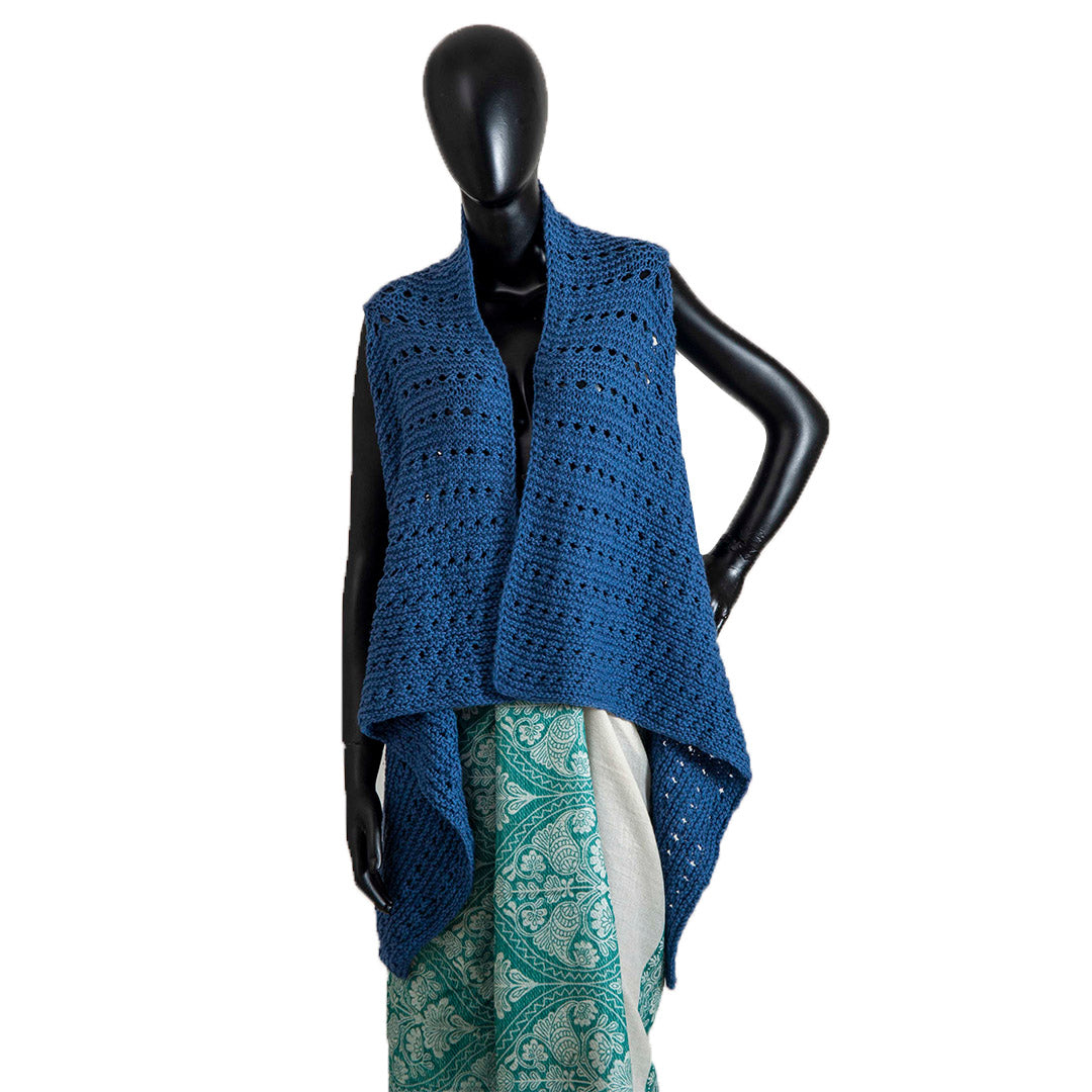 Poncho & Shrugs |;Chambray | For Women | 100% Premium Wool - Mojopanda Organic  Store