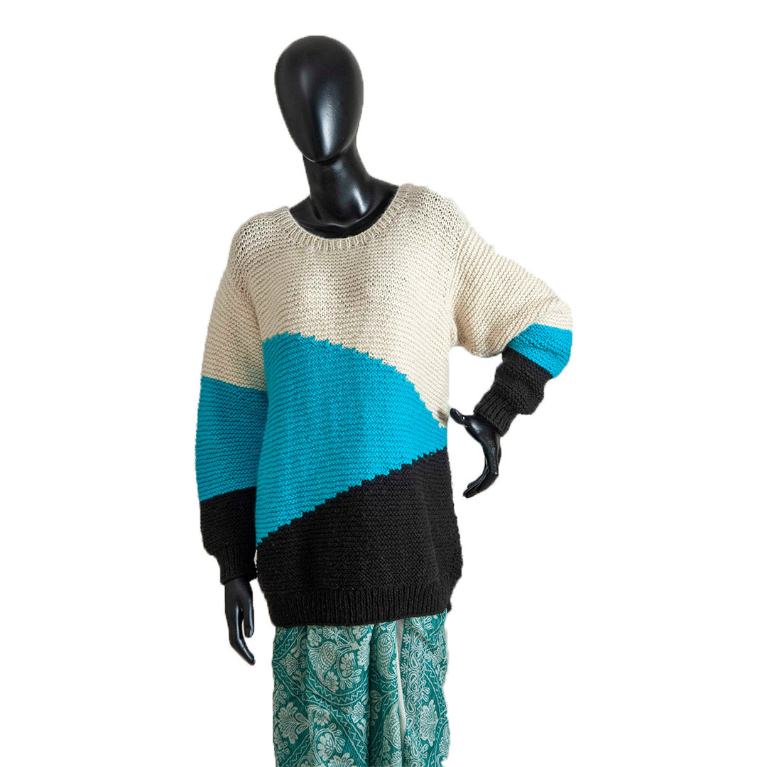 Organic Wool  |  Pullover  |   Multi Color - Mojopanda Organic  Store